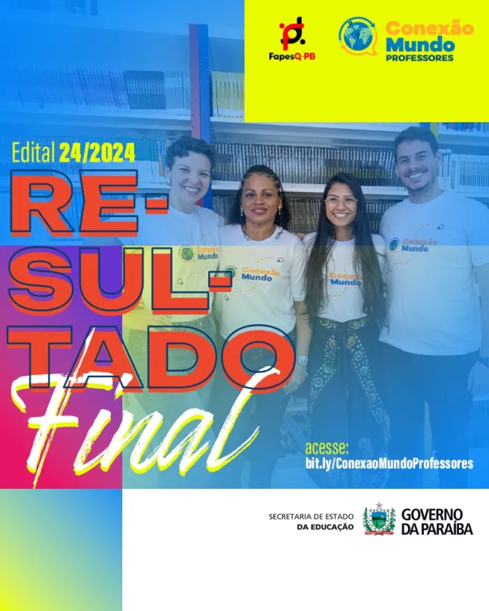 Educação divulga classificação final de professores do Programa Conexão Mundo 2024/2025