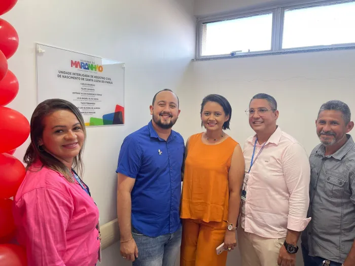 - Entrega unidade interligada de registro civil no Hospital Regional de Santa Luzia do Paruá (Foto: Divulgação)