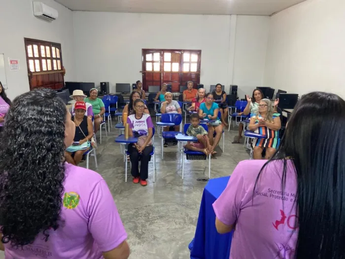 Seaspac: Palestra da Campanha Agosto Lilás é realizada no CRAS Bela Vista