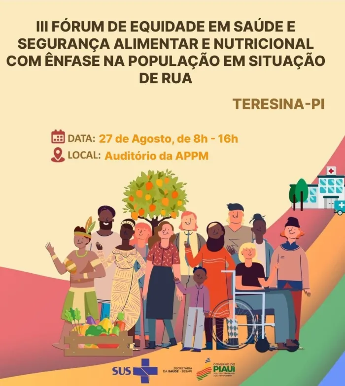 Sesapi abre inscrições para III Fórum de Equidade em Saúde e Segurança Alimentar e Nutricional na Macrorregião Meio Norte
