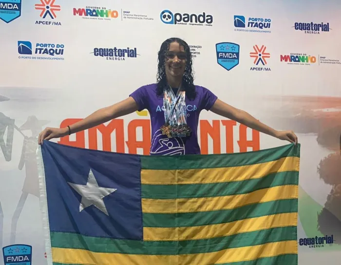 Talento da natação: estudante piauiense conquista seis medalhas na Copa Amazônia Ocidental 2024