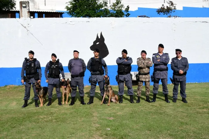 BAC entrega novos cães de faro para 5º e 10° BPM