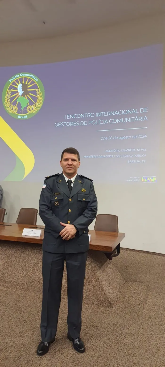 Oficial da PMES Participa do I Encontro Internacional de Gestores de Polícia Comunitária
