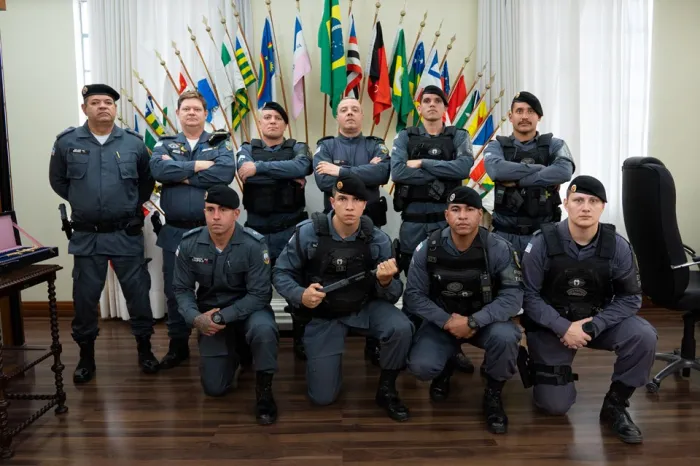 Comandante-geral recebe Força Tática da 17ª Cia Independente