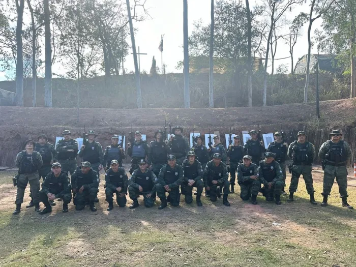 BPMA realiza treinamento com fuzil Arad