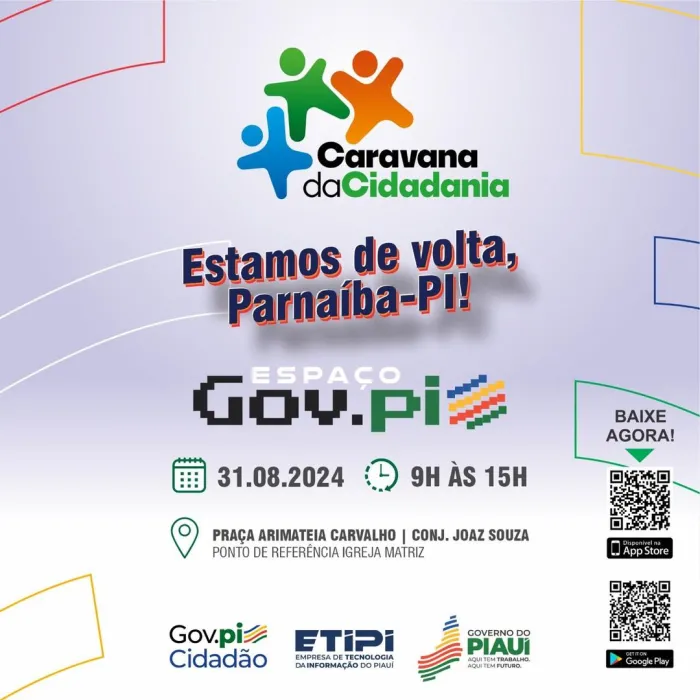 Espaço Gov.pi Cidadão retorna a Parnaíba na segunda edição da Caravana da Cidadania