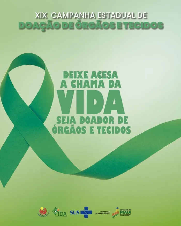 Campanha Setembro Verde chama atenção para a doação de órgãos e tecidos no Piauí