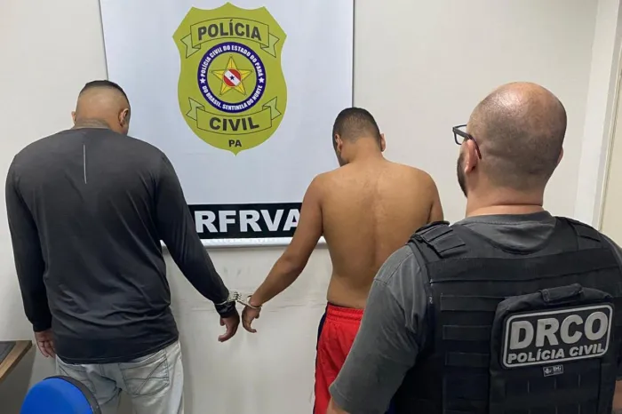 Polícia Civil prende dois acusados de usar motorista de aplicativo para cometer assalto, em Belém