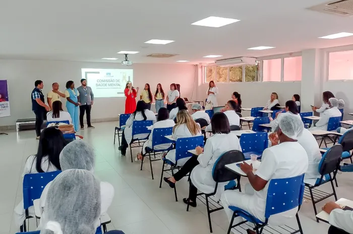 - Palestra sobre saúde mental no HCM (Fotos: Divulgação)