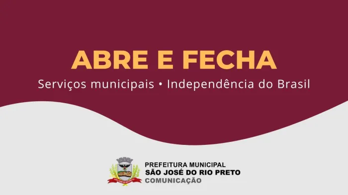 Confira o que abre e o que fecha no feriado de 7 de Setembro