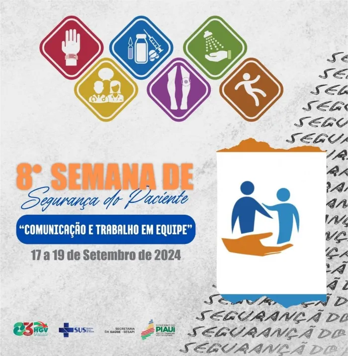 HGV realiza 8ª Semana de Segurança do Paciente a partir do dia 17 de setembro