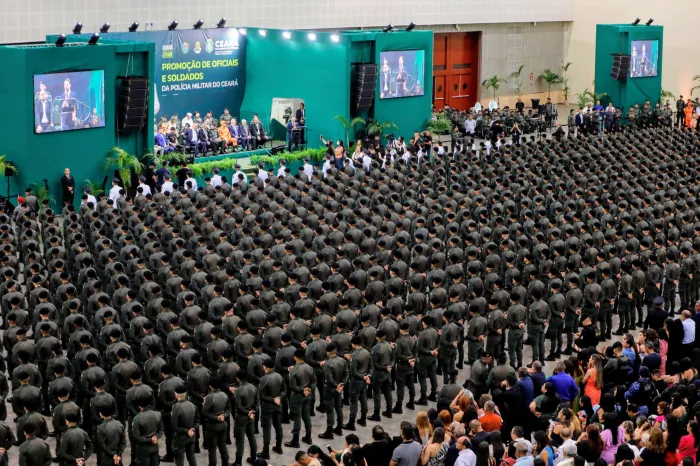 Governo do Ceará promove mais de mil novos polícias militares para reforço da segurança pública