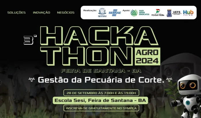 Hackathon Agro busca desenvolver soluções tecnológicas no próximo dia 28