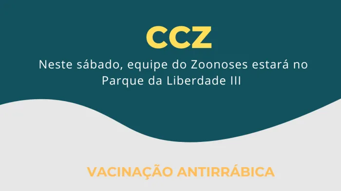 Neste sábado, equipe do Zoonoses estará no Parque da Liberdade III
