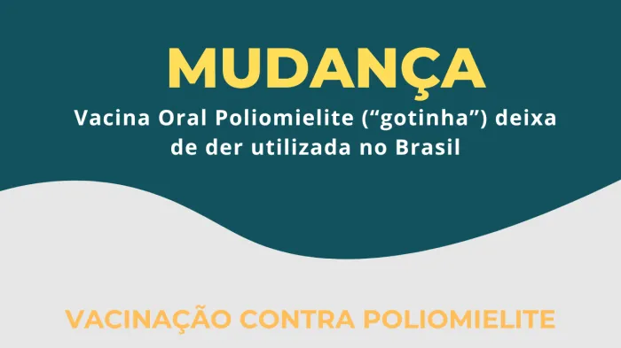 Vacina Oral Poliomielite (“gotinha”) deixa de der utilizada no Brasil
