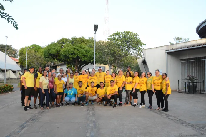 - Aula de zumba marcou Setembro Amarelo da Funac (Foto: Divulgação)