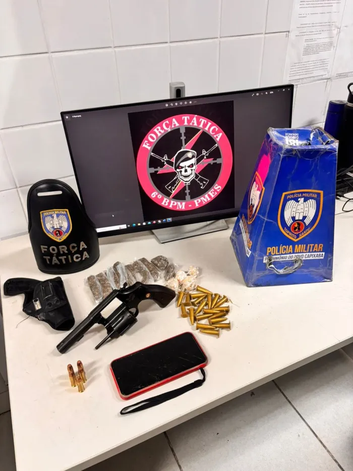 PM detém suspeito e apreende arma de fogo no município de Serra