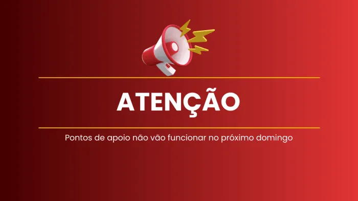 Pontos de apoio permanecerão fechados no domingo de eleições