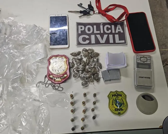 Polícia Civil do Ceará captura chefe de grupo criminoso suspeito de ameaçar candidatos e eleitores no município de Santa Quitéria