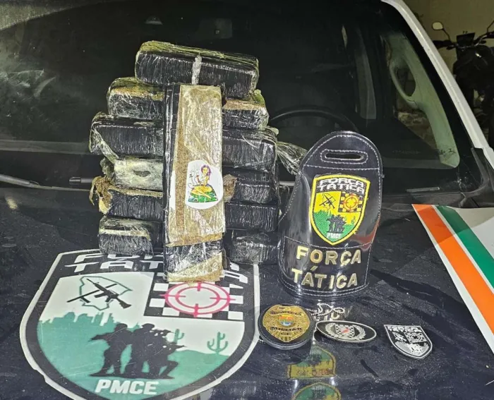 Polícia Militar apreende mais de sete quilos de maconha e munições de arma de fogo em Caucaia