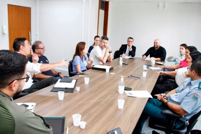 A equipe de organização esteve reunida para tratar sobre os preparativos finais da 2ª Corrida dos Poderes 