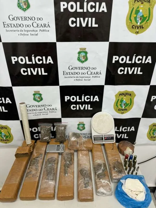 Polícia Civil captura quatro suspeitos e apreende quase 9 kg de drogas em Juazeiro do Norte