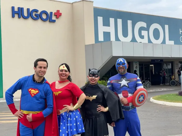 Campanha de sensibilização realizada no Hugol, demonstra que os profissionais têm um papel fundamental no cuidado e proteção das crianças em situação de vulnerabilidade (Foto: Thauann Sales)