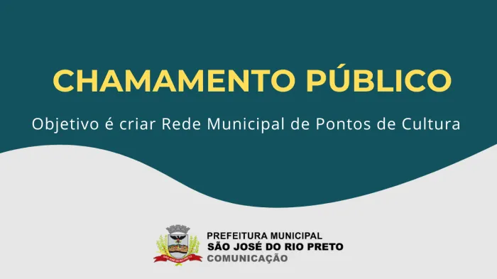 Secretaria de Cultura abre chamamento para Pontos de Cultura