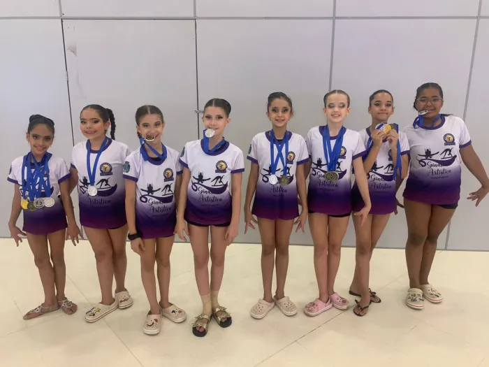 Araçatuba teve 8 pódios da ginástica artística em Araraquara