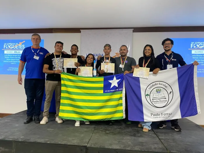 Estudantes da rede estadual de Piripiri e Capitão de Campos conquistam três medalhas de ouro na Jornada de Foguetes no RJ