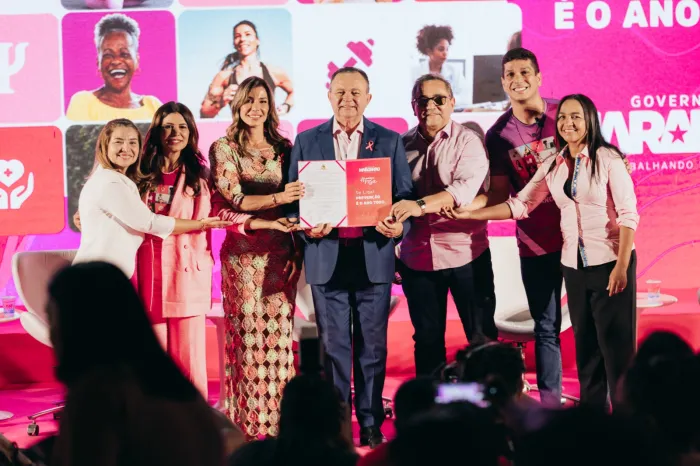 - Dia D da campanha Outubro Rosa foi realizado em frente ao Palácio dos Leões (Foto: Fernando dos Anjos)