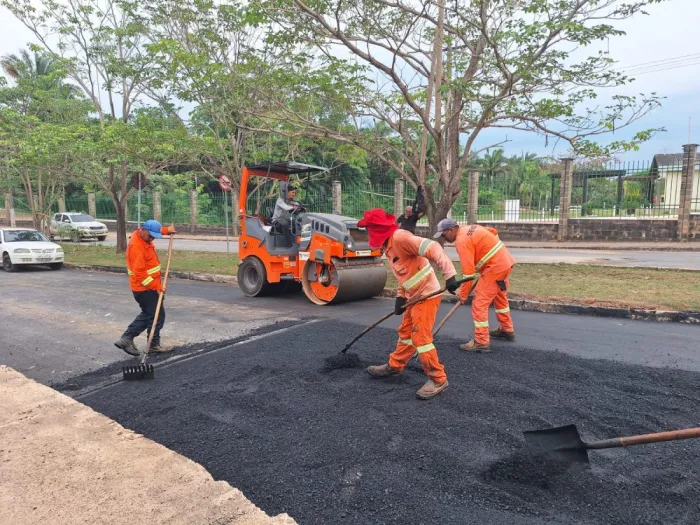 Obras: Equipes da Sevop iniciam Operação Tapa-Buraco no Residencial Ipiranga e no Bairro Novo Planalto