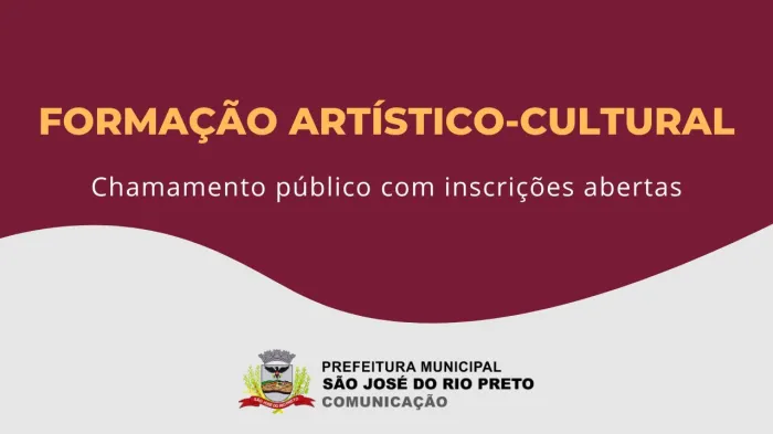 Cultura abre chamamento para Formação Artístico-Cultural