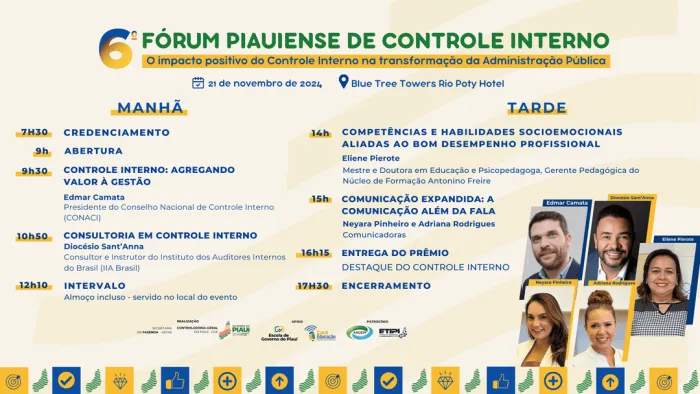6º Fórum Piauiense de Controle Interno será realizado em novembro