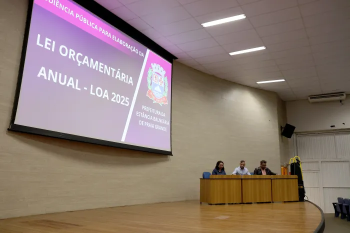 Praia Grande realiza audiência pública para discussão da Lei Orçamentária Anual