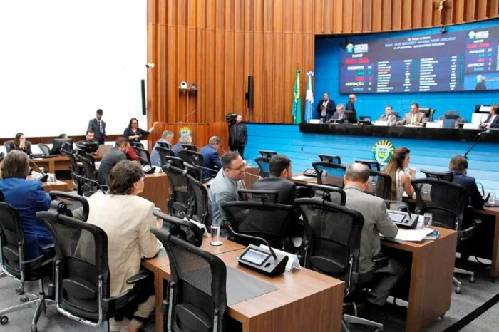 Plenário do Palácio Guaicurus, onde são aprovados e votados os projetos pautadas na Ordem do Dia