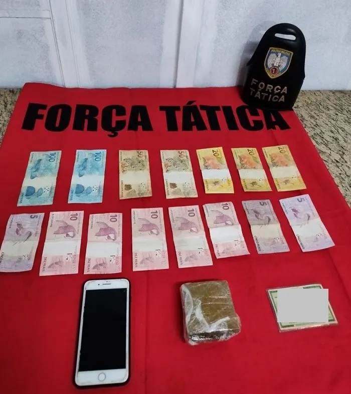 PM apreende entorpecente em Mimoso do Sul