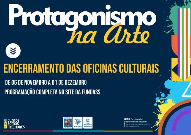 Mostras de Encerramento das Oficinas Culturais de São Sebastião prometem reunir mais de 2.200 aprendizes