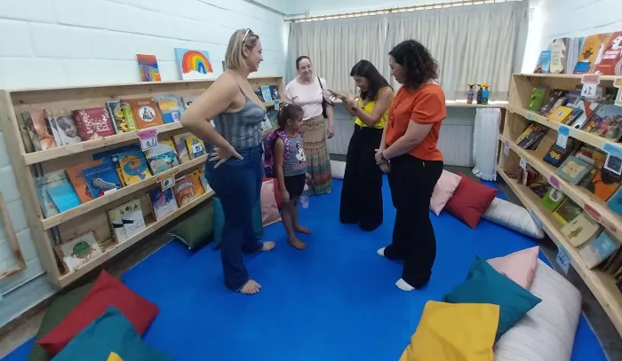 Escola Agostinho Brandi inaugura 'Sala de Leitura Arco-Íris'