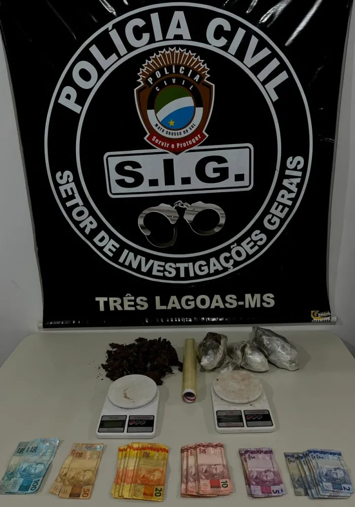 POLÍCIA CIVIL APREENDE APROXIMADAMENTE 1 KG DE SKUNK E PRENDE HOMEM EM FLAGRANTE EM TRÊS LAGOAS/MS