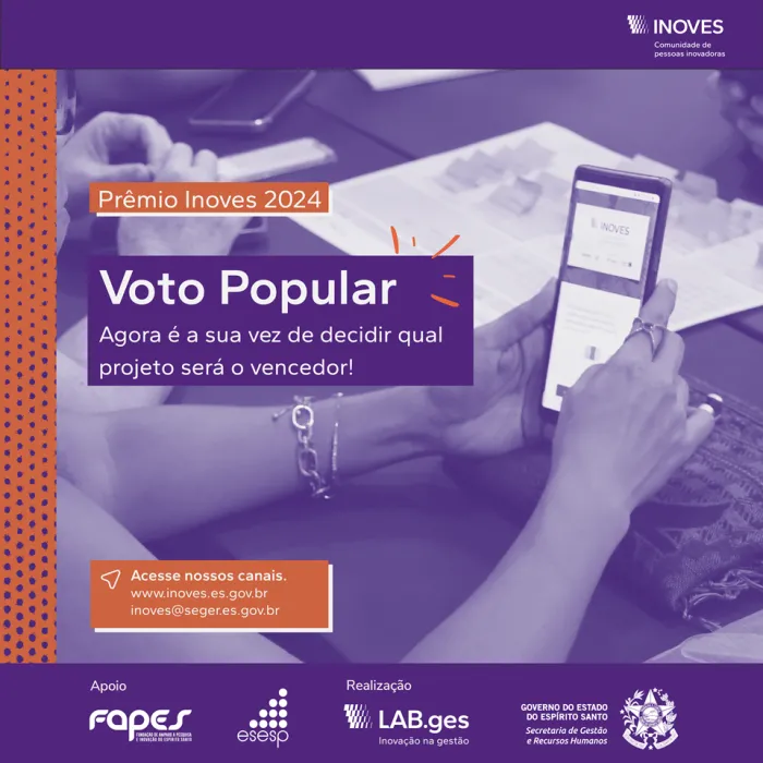 Seger abre votação popular para escolha de um dos projetos vencedores do Prêmio Inoves 2024
