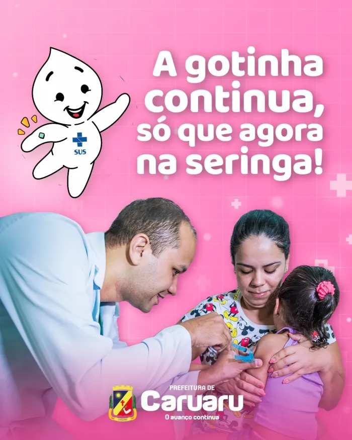 Caruaru passa a seguir novo esquema vacinal contra a poliomielite