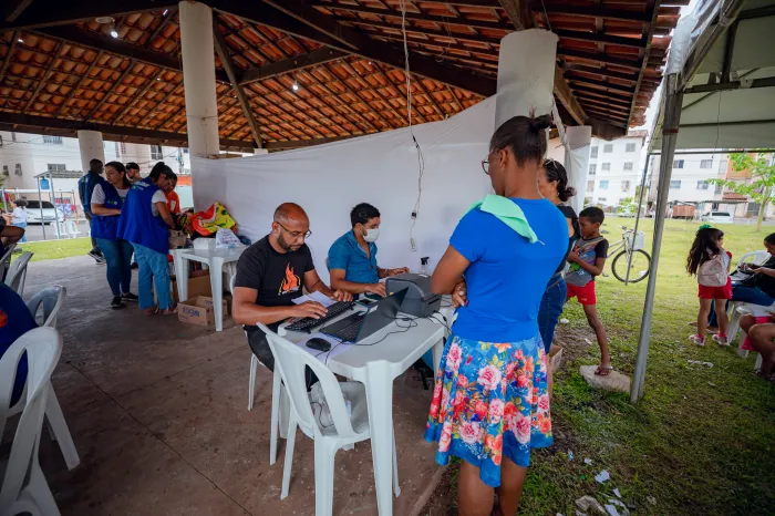 Sesau Fila Zero Itinerante atende população do Residencial Parque das Algarobas