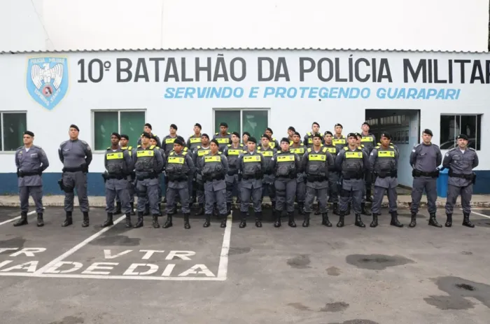 10º Batalhão da PM recebe 31 soldados recém-formados para reforçar o policiamento em Guarapari