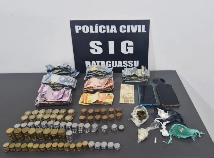 Polícia Civil Prende suspeito de tráfico de drogas próximo a escola estadual em Bataguassu