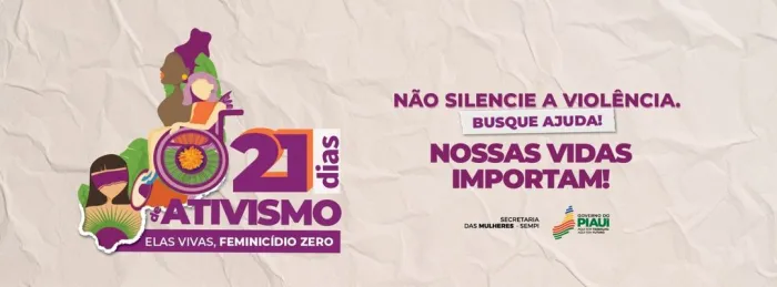 21 dias de Ativismo: Secretaria das Mulheres realiza ação no Terminal Rodoviário Lucídio Portella, nesta quinta-feira (7)