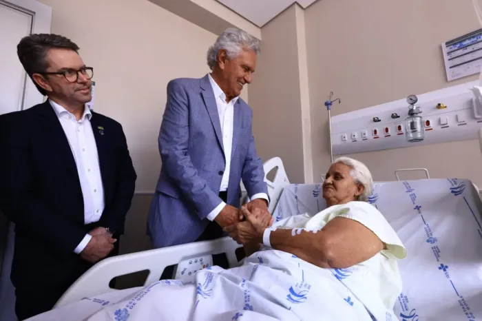 Governador Ronaldo Caiado visitou as novas instalações do HGG e elogiou as mudanças: “É um orgulho para Goiás” (Foto: André Saddi)