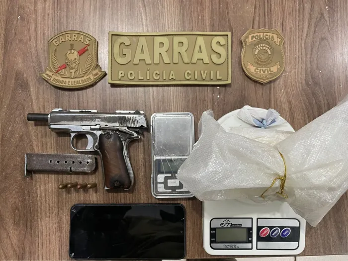 Polícia Civil prende homem por tráfico de drogas e posse ilegal de arma de fogo em Campo Grande