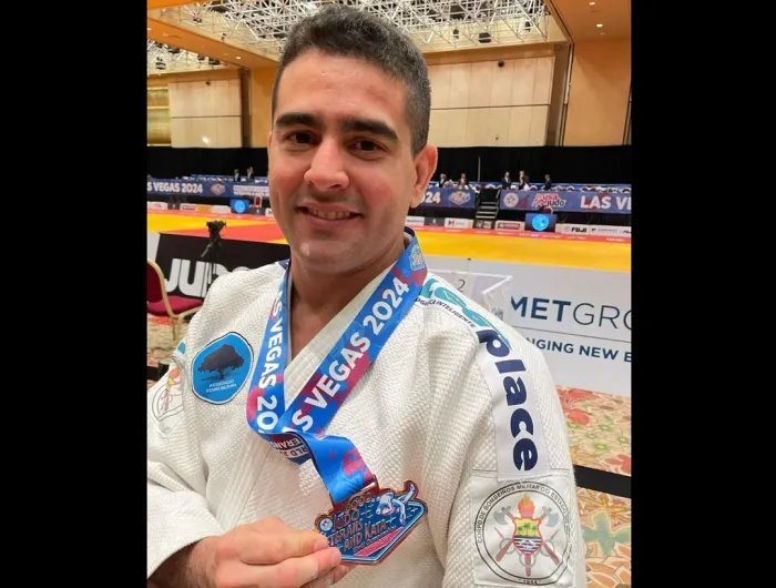 Tenente do Corpo de Bombeiros do Piauí conquista medalha de bronze em Mundial de Judô