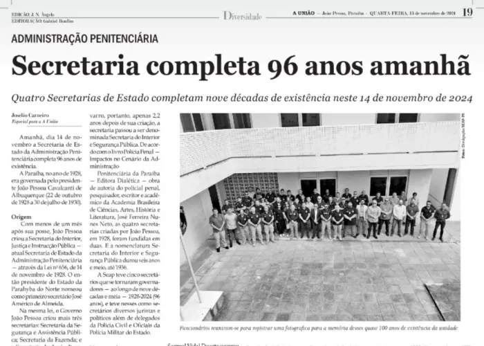 Foto: Reprodução/Secom Paraíba